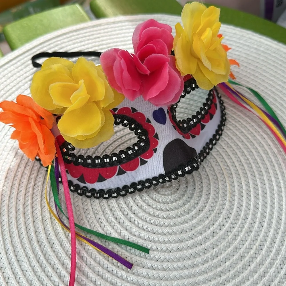 Flowered Masquerade Mask